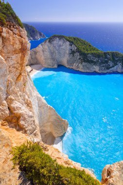 Güzel Navagio Beach Zakynthos, Yunanistan