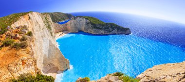 Güzel Navagio Beach Zakynthos, Yunanistan