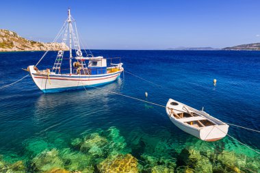 Balıkçı tekneleri, Zakynthos sahil