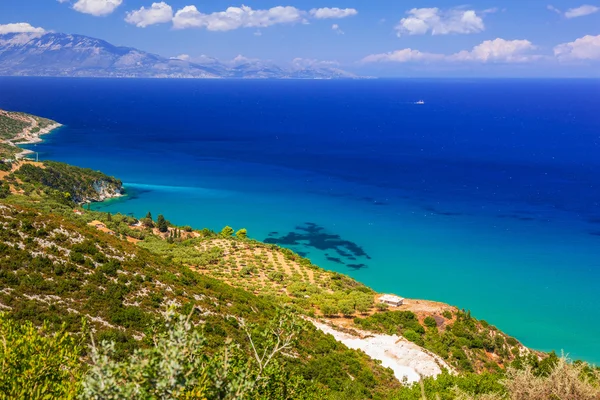 Türkisches Wasser der Bucht von Zakynthos — Stockfoto