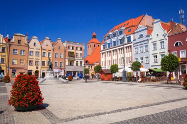 Architecture of old town in Grudziadz, Poland