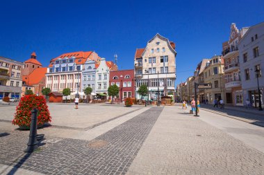 Architecture of old town in Grudziadz, Poland
