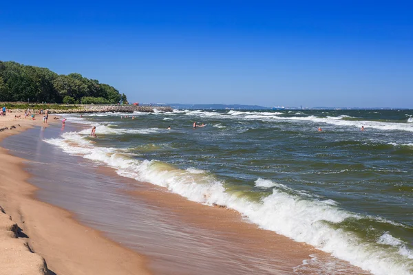 Пляж Балтийского моря летом — стоковое фото