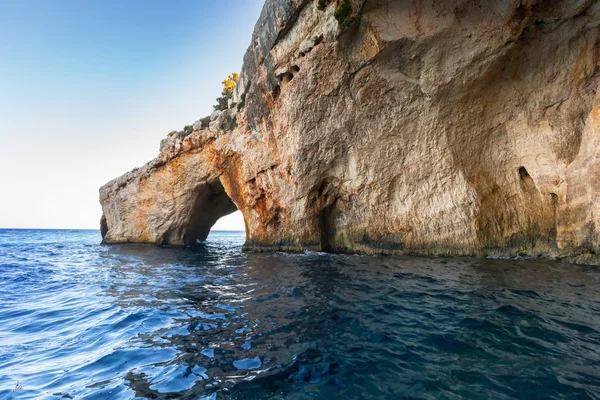 Cliff, Zakynthos Adası, mavi mağara