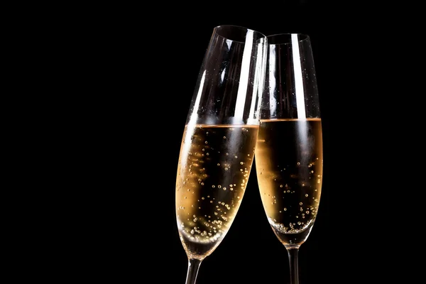 Brindisi di Capodanno con champagne — Foto Stock