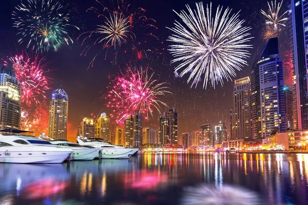 New Year fireworks display in Dubai