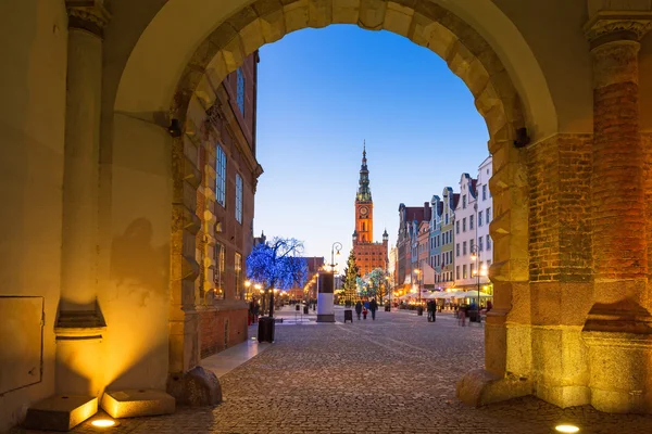 Architecture of the old town in Gdansk — Stock Photo, Image