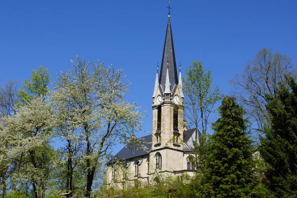 Rechenberg εκκλησία πύργων — Φωτογραφία Αρχείου