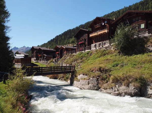 Blatten in de Loetschental — Stockfoto