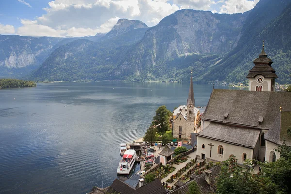 Hallstatt dorp in Alps, Oostenrijk — Stockfoto