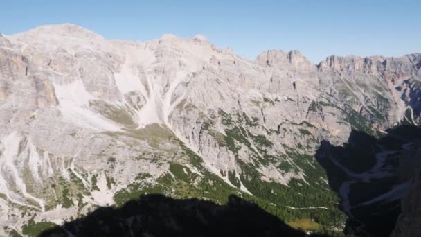 Les Sommets Montagneux Autour Montagne Tofana Rozes Montagne Des Dolomites — Video