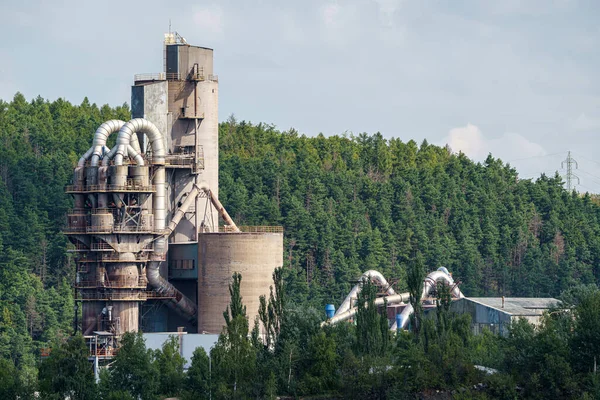 Pedreira Mineração Céu Aberto Com Máquinas Equipamentos Mineração — Fotografia de Stock