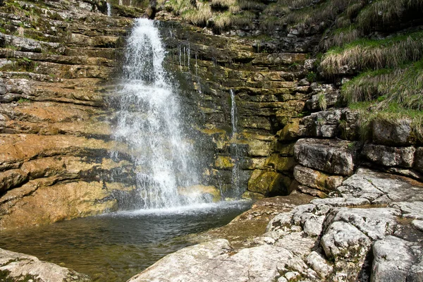 Waterfall from ravine, Austria Postalmklamm — Stock Photo, Image