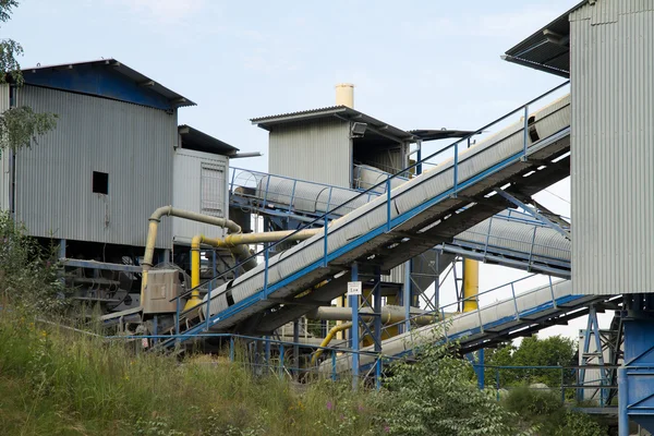 Belt conveyors in a quarry — Stock Photo, Image