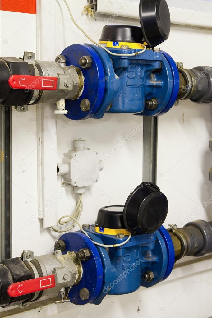 Industrial water meter — Stock Photo © xtrekx 55882585