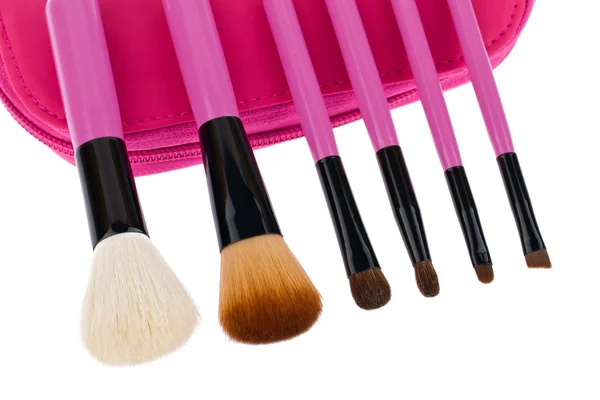 Professional make-up brush cosmetic isolated on white background — Stock Photo, Image