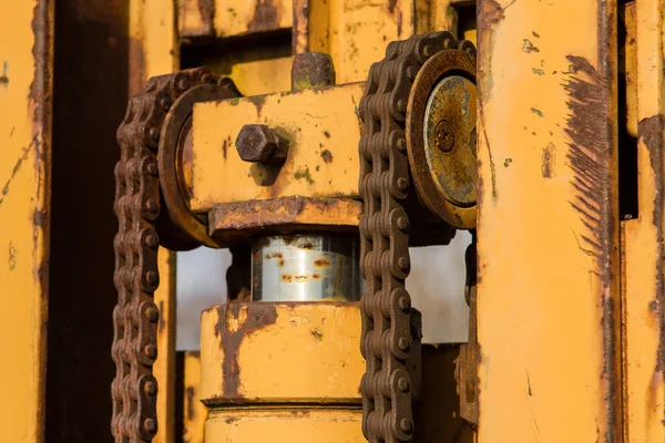 Maschineller Kettenantrieb in der Landtechnik — Stockfoto