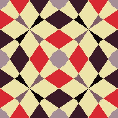 Dikişsiz desen - Retro geometrik arka plan