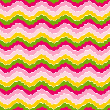 Renkli çizgili pembe, sarı ve yeşil arka plan 