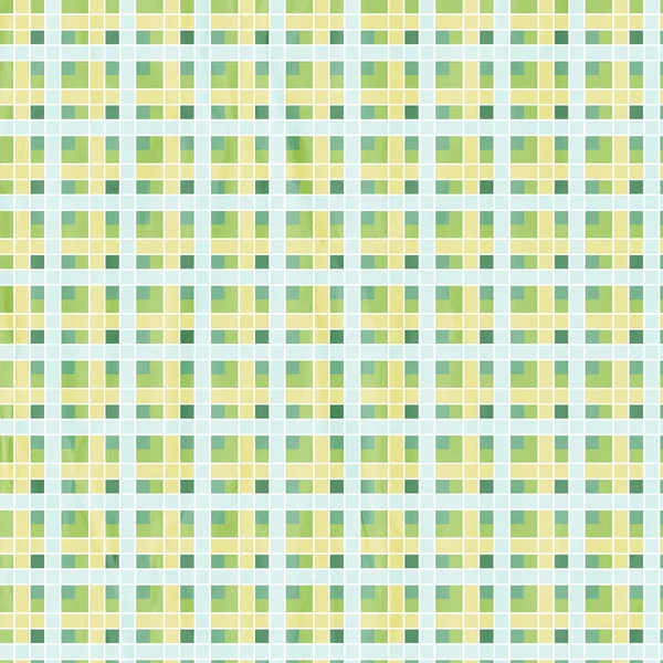 Textile plaid background in green, blue, yellow — Stock Photo, Image