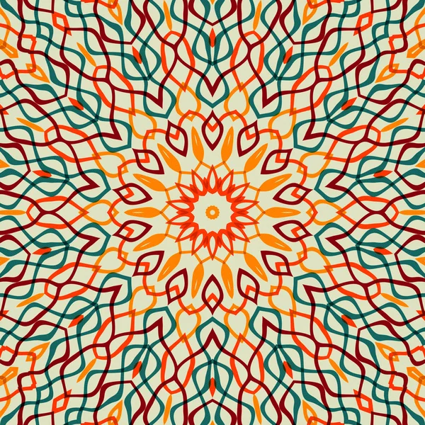 Abstrakter Hintergrund - bunte Wellenlinien in Retro-Farben — Stockfoto