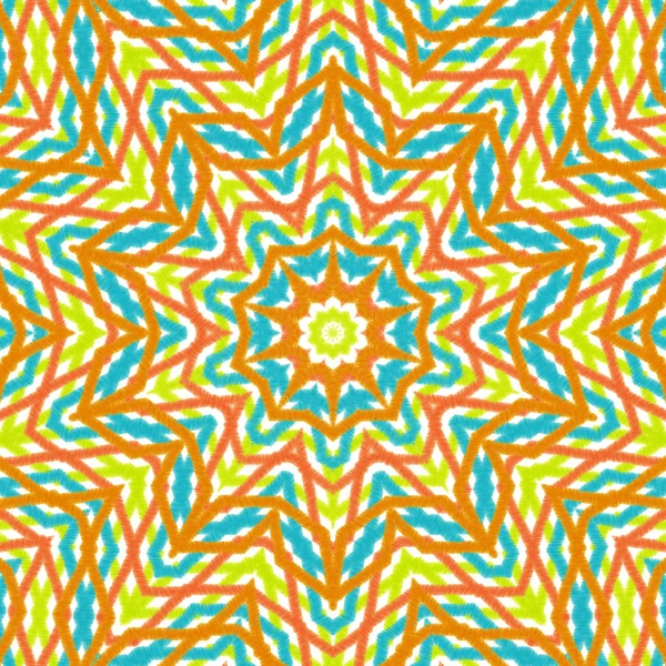 Decorative seamless pattern in ethnic style — Stock Photo, Image