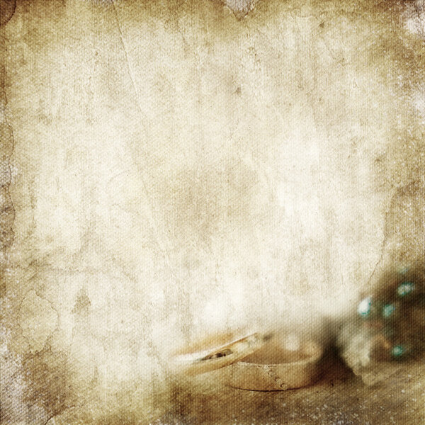 vintage wedding background with rings