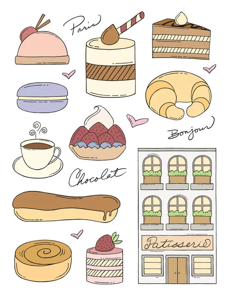 Caniches de boulangerie française — Image vectorielle