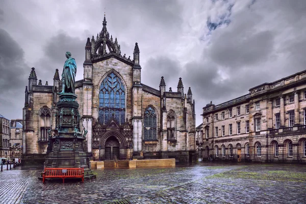 Saint Giles Cathedral also known as High Kirk of Edinburgh, Scotland — Stock Photo, Image