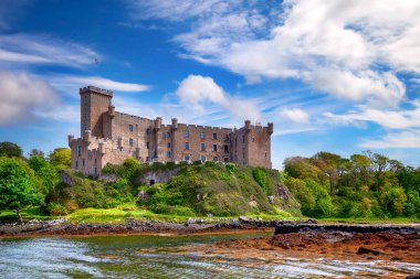 Dunvegan castle on the Isle of Skye, Scotland clipart