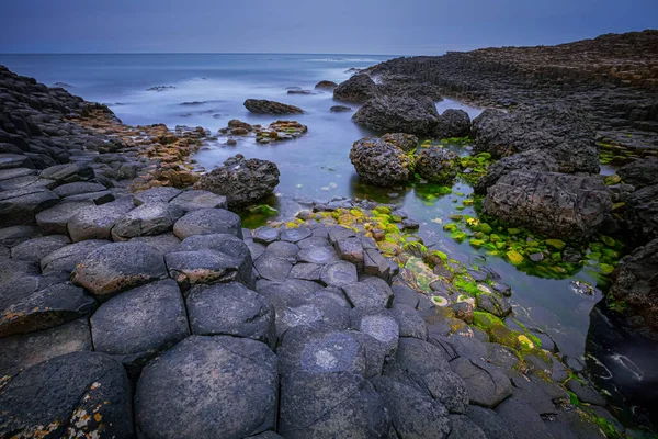 Formazione rocciosa Giants Causeway, Contea di Antrim, Irlanda del Nord, Regno Unito — Foto Stock