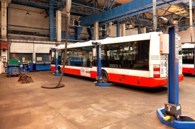 Depo Hostivař, Prag atölyelerinde otobüs