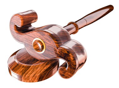 Paragraf tokmak sembolü, tahta tokmak