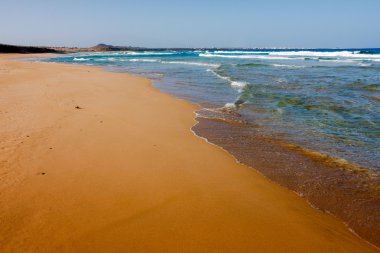 Büyük boş plaj Praia Grande, Cape Verde, Afrika