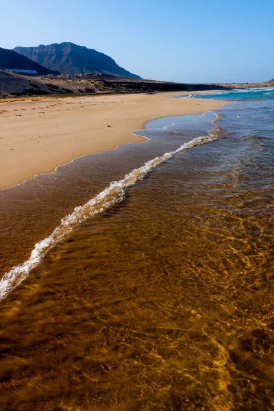 Obří prázdná pláž, Kapverdy — Stock fotografie