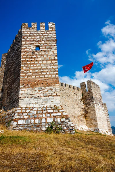 Selcuk slottet på kullen Ayasoluk — Stockfoto