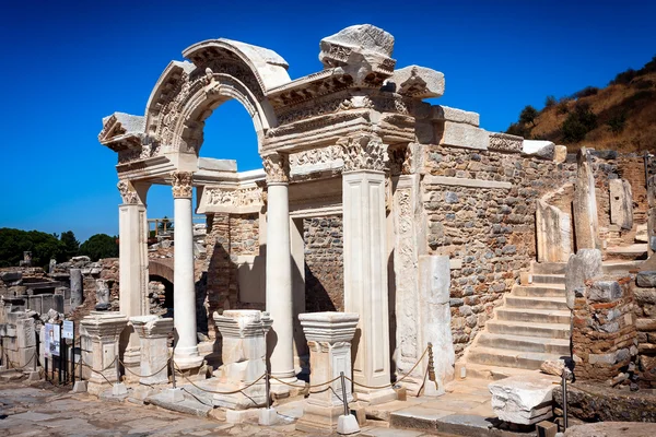 Ephesus landmark, Temple of Hadrian — Stock Photo, Image