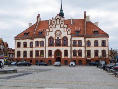 Town hall in Pisz clipart