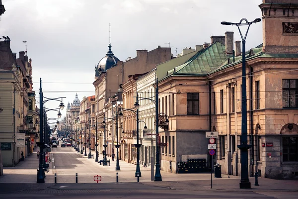 Lodz, Piotrkowska Street — Stock Photo, Image