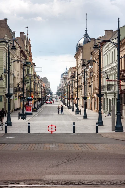 Lodz City, via Piotrkowska — Foto Stock