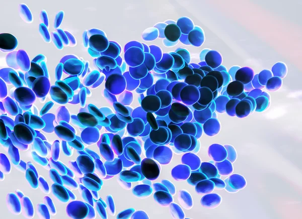 Blue Blood cells — Stock Photo, Image