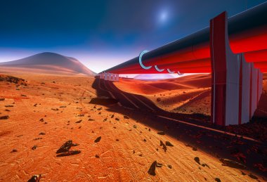 Mars, gelecekteki endüstriyel inşaat su boru hatları