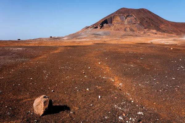 Cratera do vulcão Calhau na Ilha de São Vicente — Fotografia de Stock