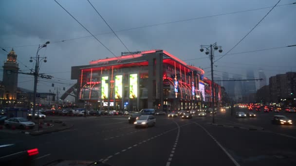 Moscou, Rússia - 21 de fevereiro de 2016. Centro Comercial Europeu — Vídeo de Stock