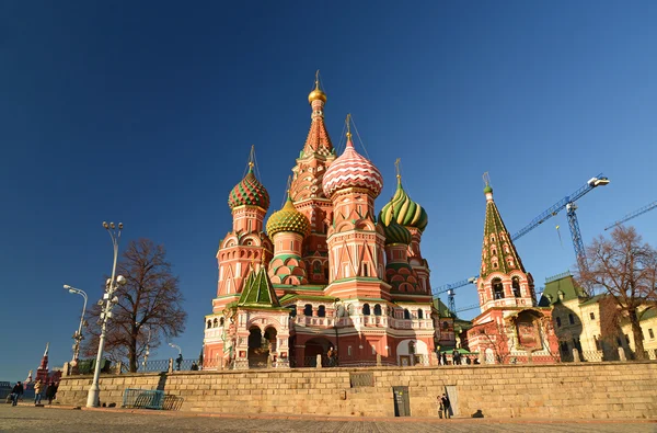 Moscow, Russia -February 18.2016. St. Basil's Cathedral on Red Square — Stock Photo, Image