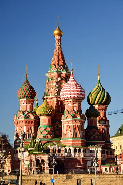 Moscow, Russia -February 18.2016. St. Basil's Cathedral on Red Square — Stock Photo, Image