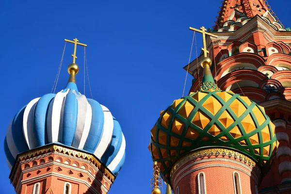 圣瓦西里大教堂和列夫斯基出身的俄罗斯莫斯科红场 — 图库照片