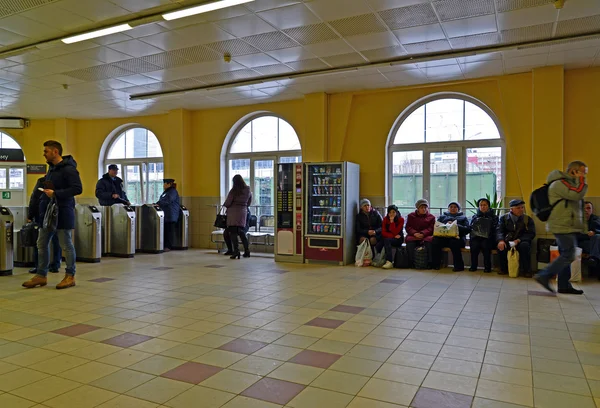 Tver, Rusia - 27 de febrero. 2016. Una estación de tren Tverskaya —  Fotos de Stock