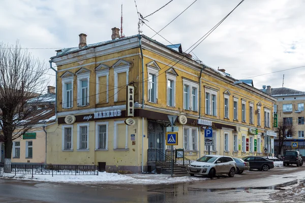Tver, Oroszország - február 27-én. 2016. Sovetskaya Street, század cafe Manilov — Stock Fotó