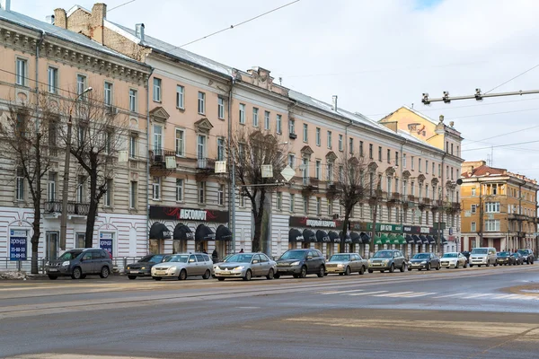 Tver, Rusya Federasyonu - 27 Şubat. 2016. trendy mutlak çeyrek Tverskoy Prospekt üzerinde — Stok fotoğraf